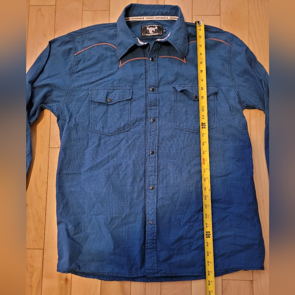 Cowboy Hardware men's size large snap up shirt - Picture 5 of 6
